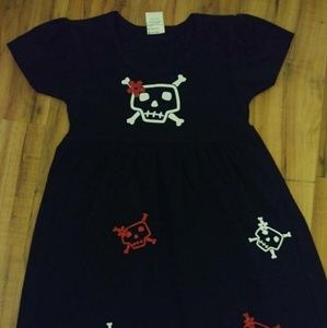 Handmade Pirate skull glitter dress